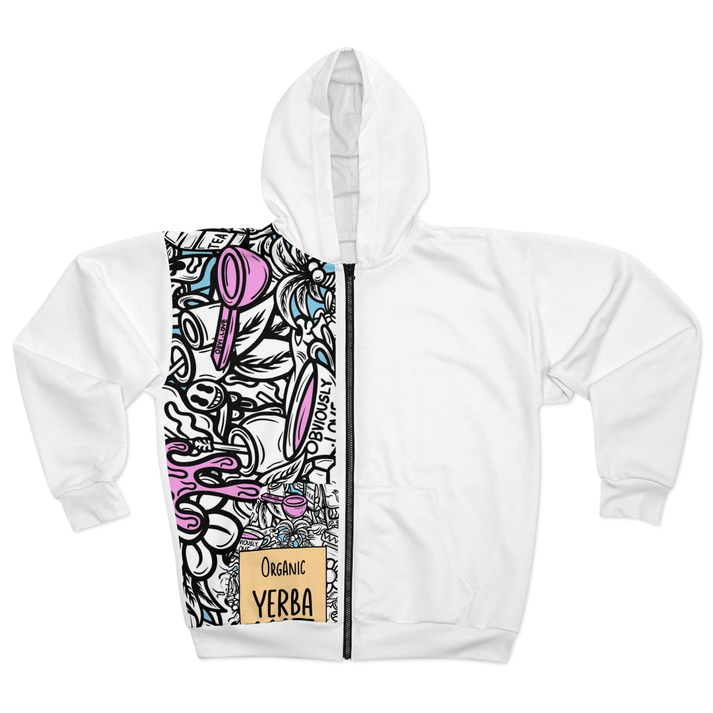 DOODLES - Unisex Zip Hoodie (AOP)