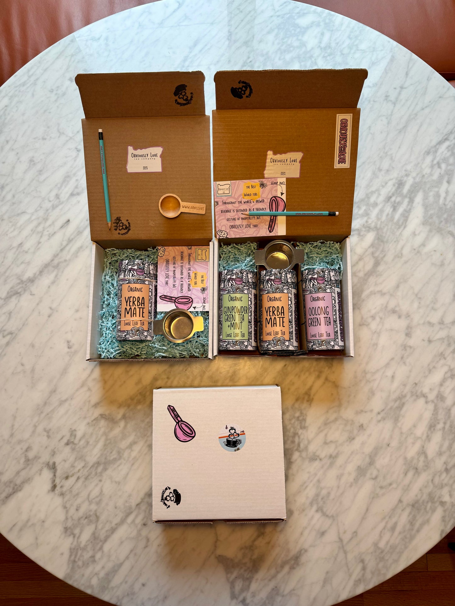 Gift Box - Three teas- One strainer